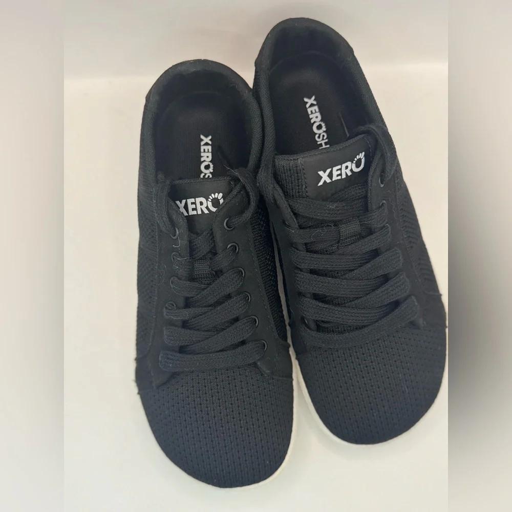 Xero Shoes Men's Black Athletic Knit Sneaker
